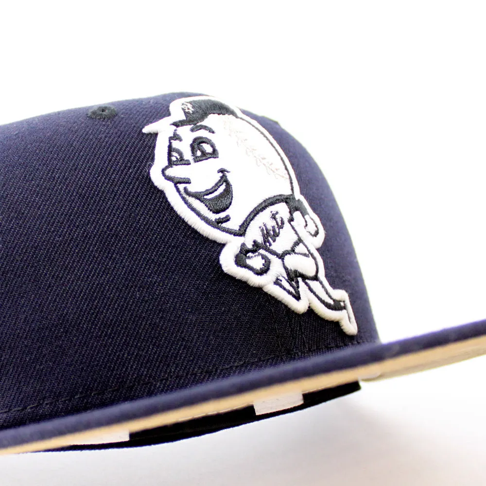 New York Mets 2015 World Series New Era 59Fifty Fitted Hat (GITD Navy Blue Khaki Under Brim)