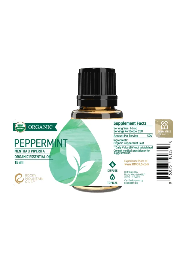 Organic Peppermint Essential Oil