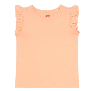 Peach Nectar Flutter Tee
