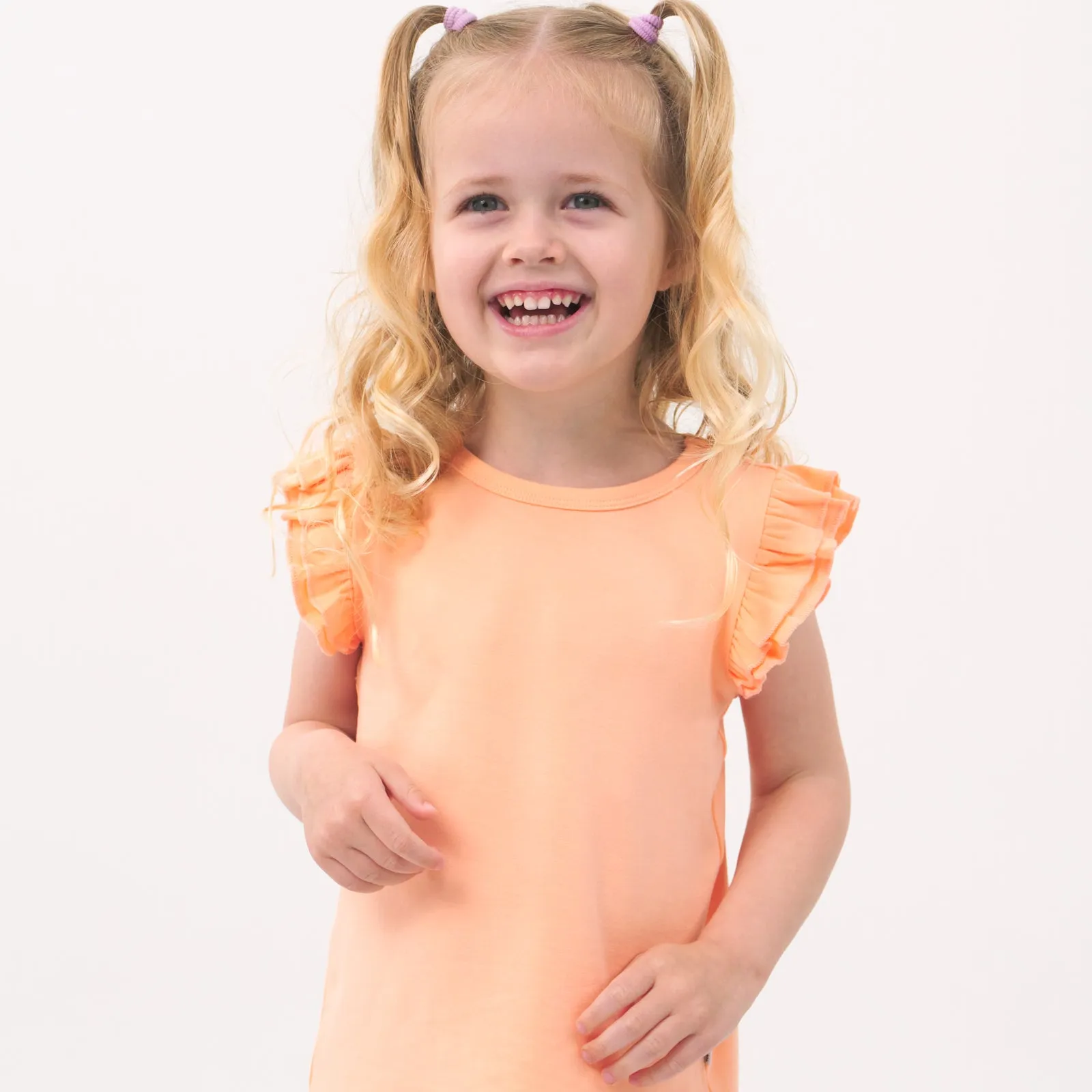 Peach Nectar Flutter Tee