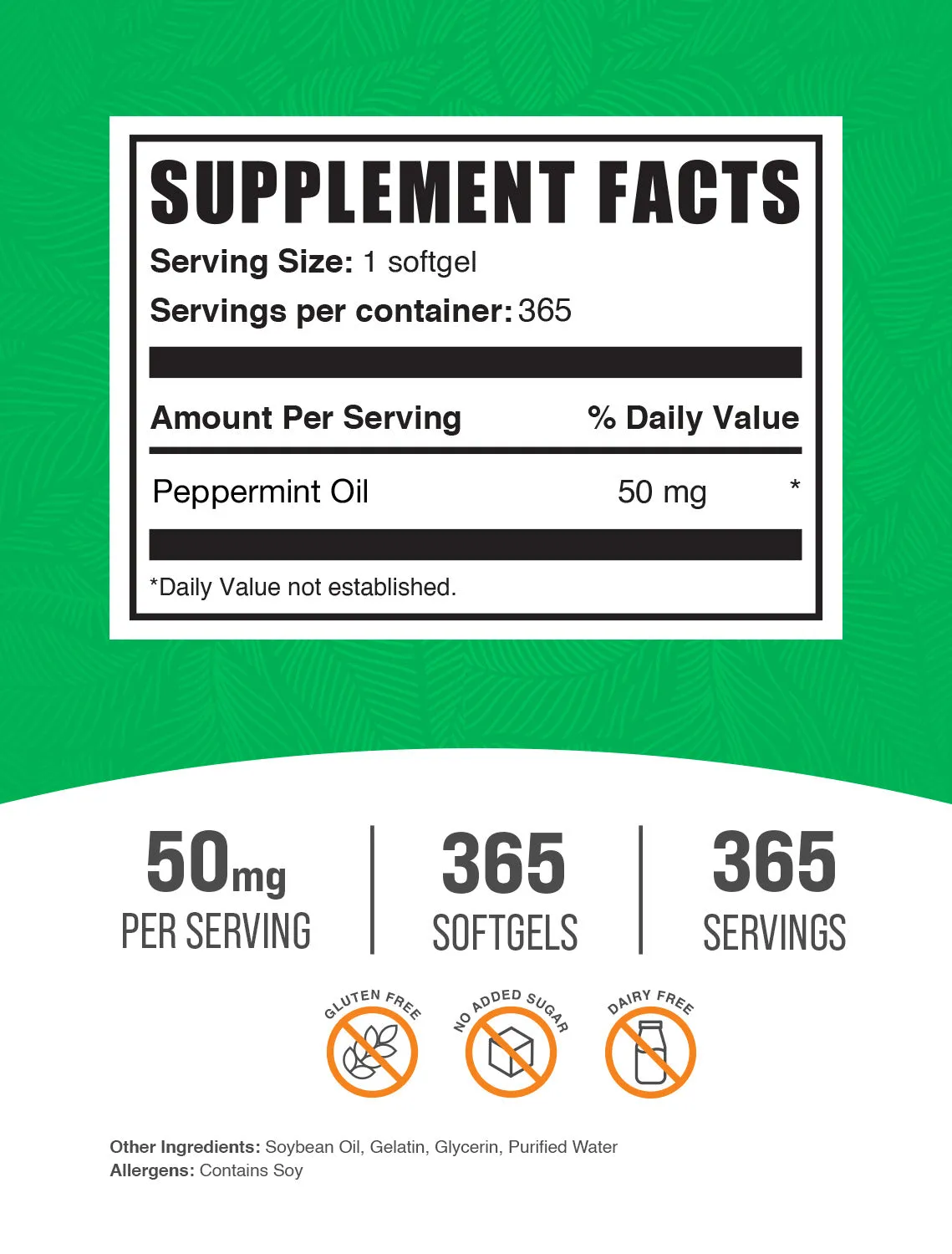 Peppermint Oil Softgels