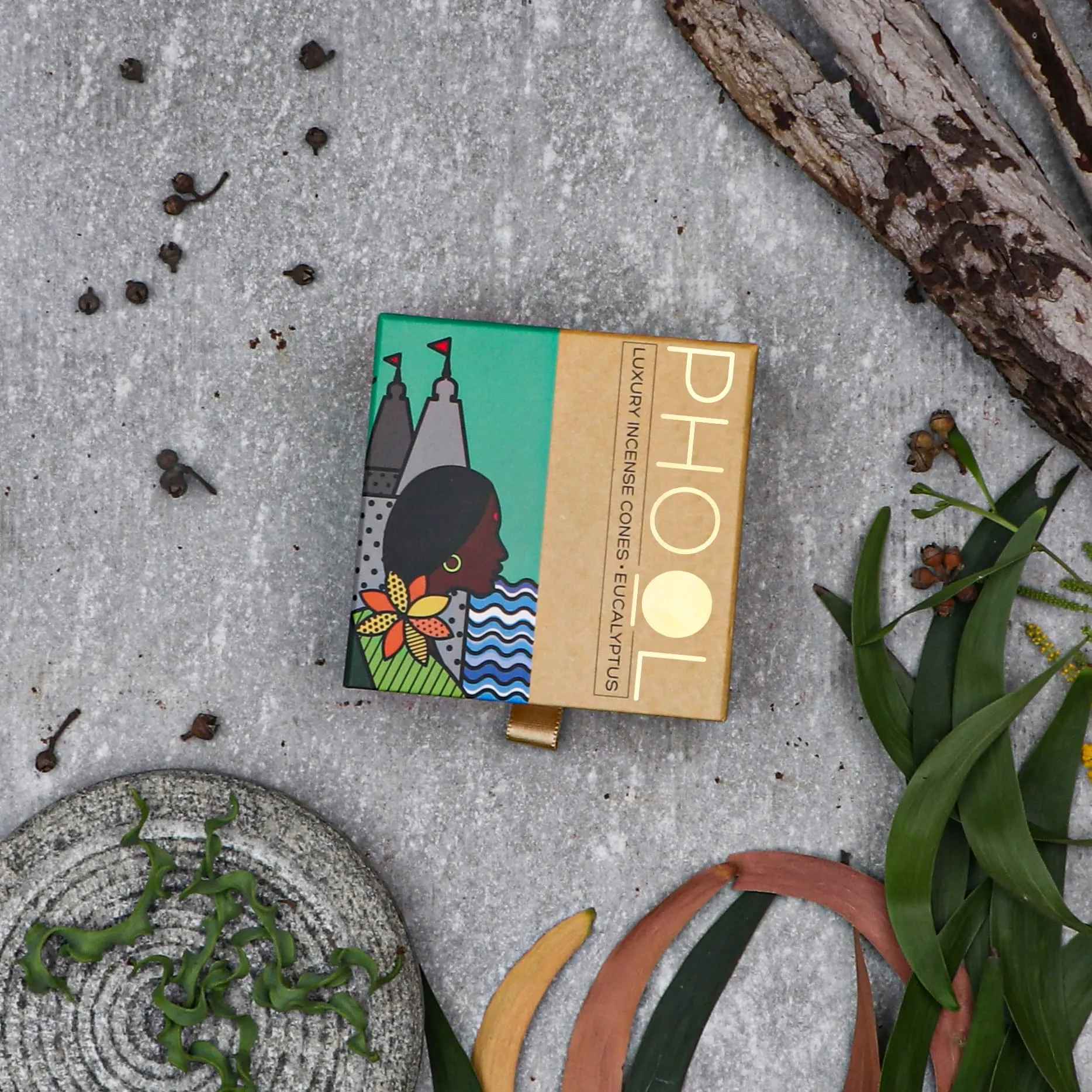 PHOOL LUXURY INCENSE Natural Incense Cones (Bundle Pack Of 4) I Citral Fragrances - Citronella, Eucalyptus, Lemongrass, Orange I 100% Organic Dhoop Cones | Natural Mosquito Repellents