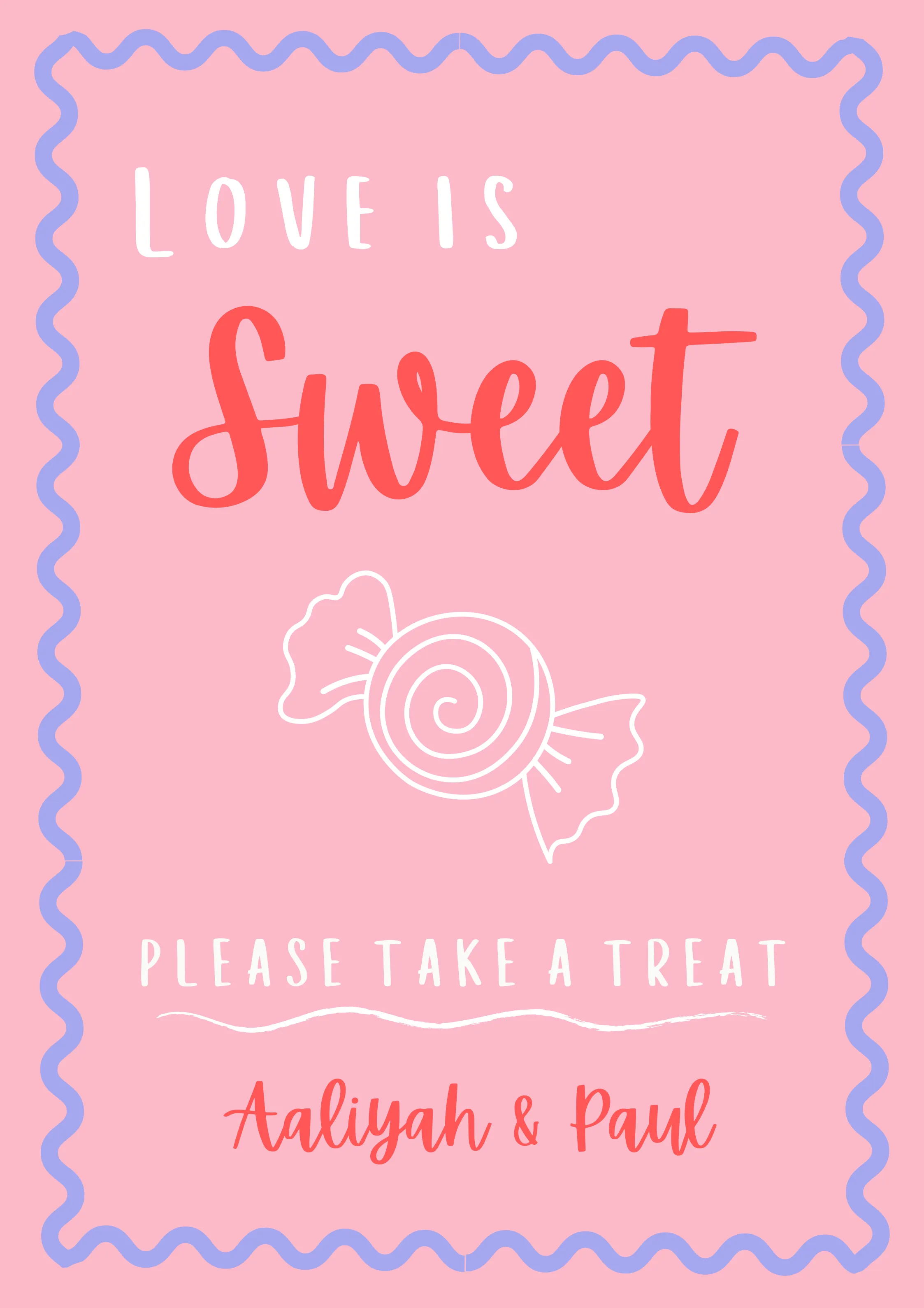 Playful Sweet Table Sign