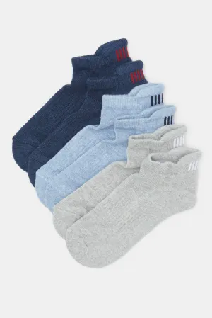 Senior Boys Assorted Sports Ankle Socks (3 Pairs)