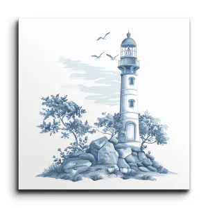 Serene Coastal Lighthouse Art