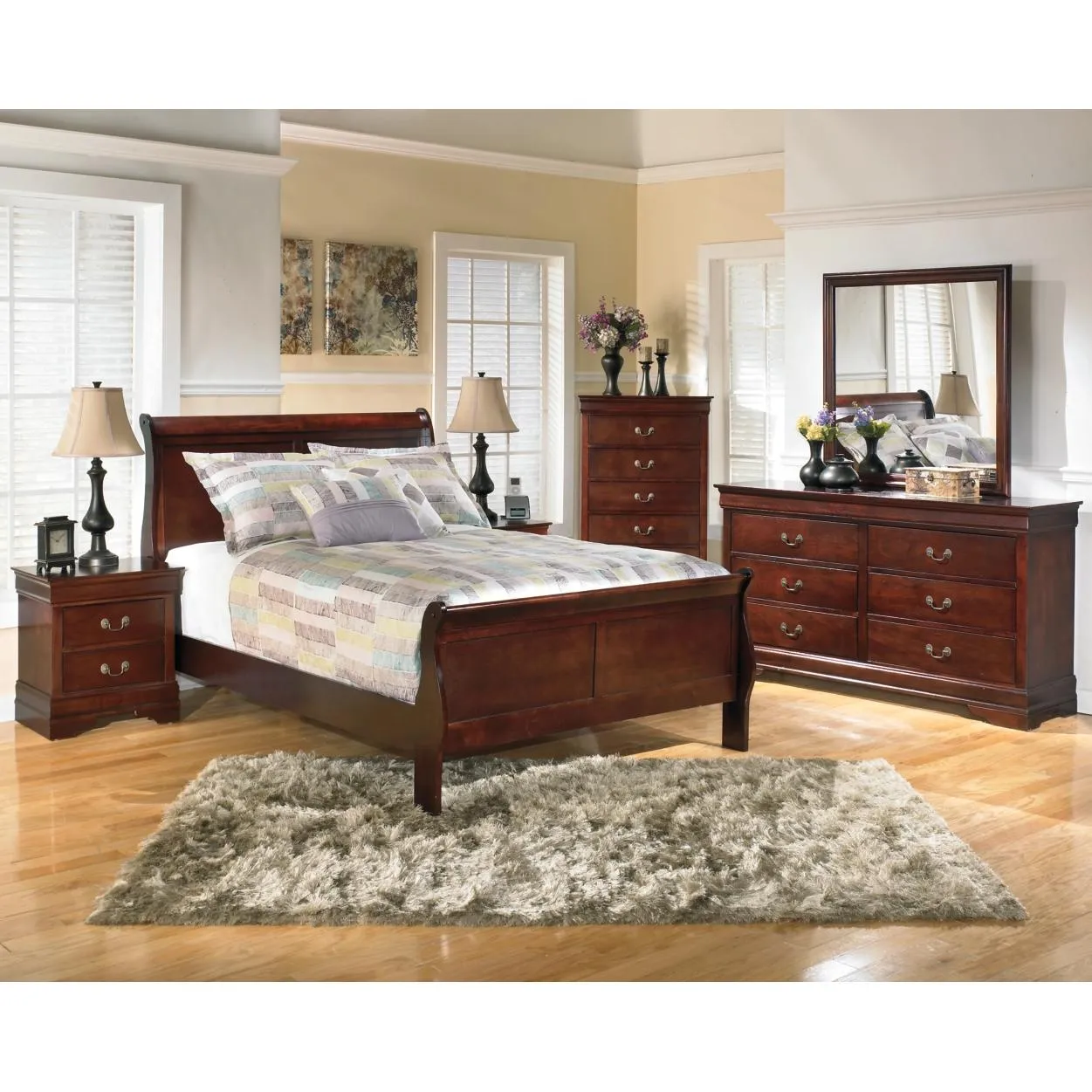 Signature Design by Ashley Alisdair B376B16 4 pc Full Sleigh Bedroom Set