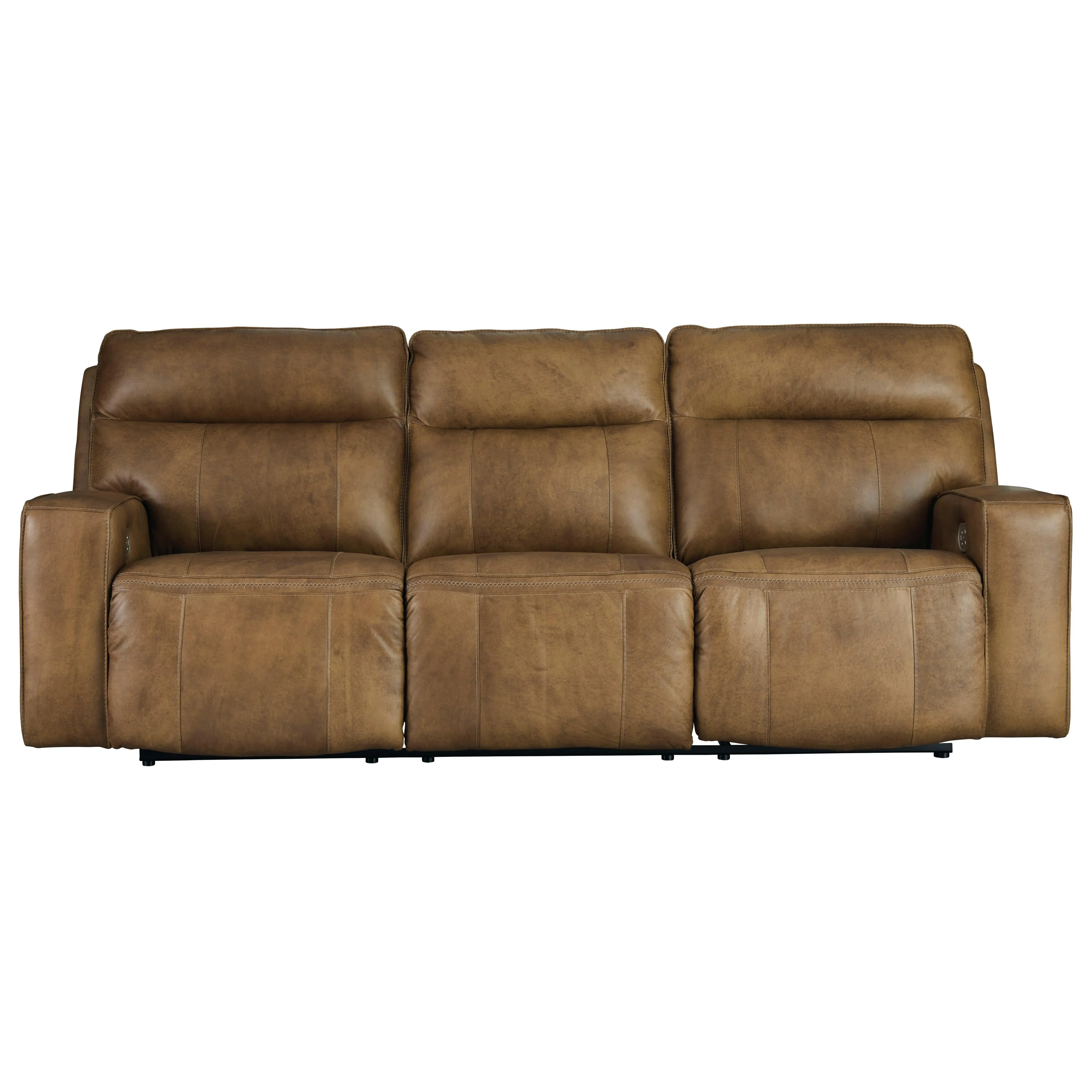 Signature Design by Ashley Game Plan Power Reclining Leather Sofa U1520615