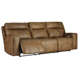 Signature Design by Ashley Game Plan Power Reclining Leather Sofa U1520615