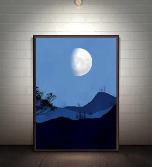 Silent Peaks: A Moonlit Escape