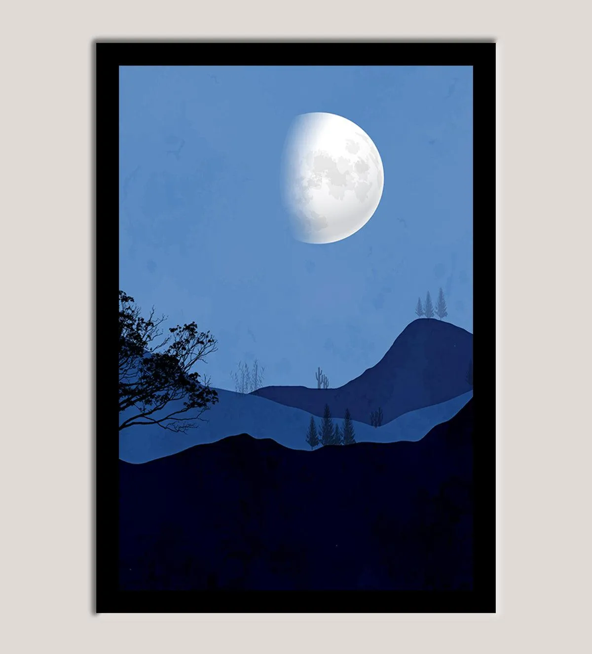 Silent Peaks: A Moonlit Escape