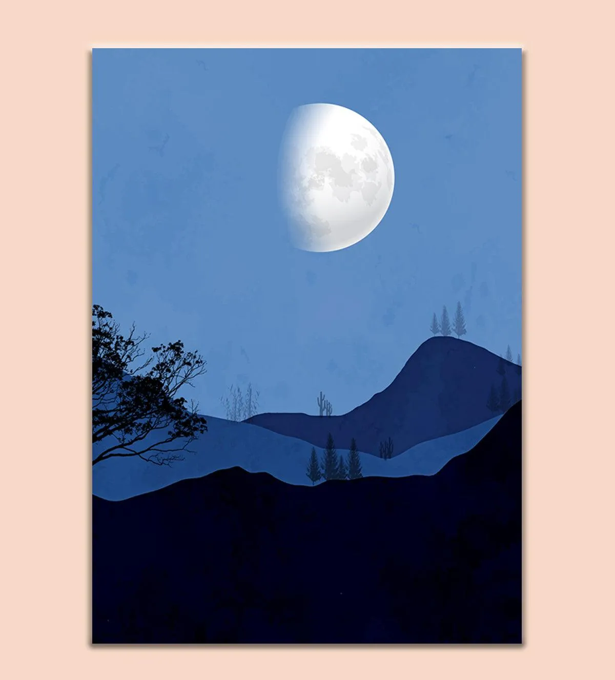 Silent Peaks: A Moonlit Escape
