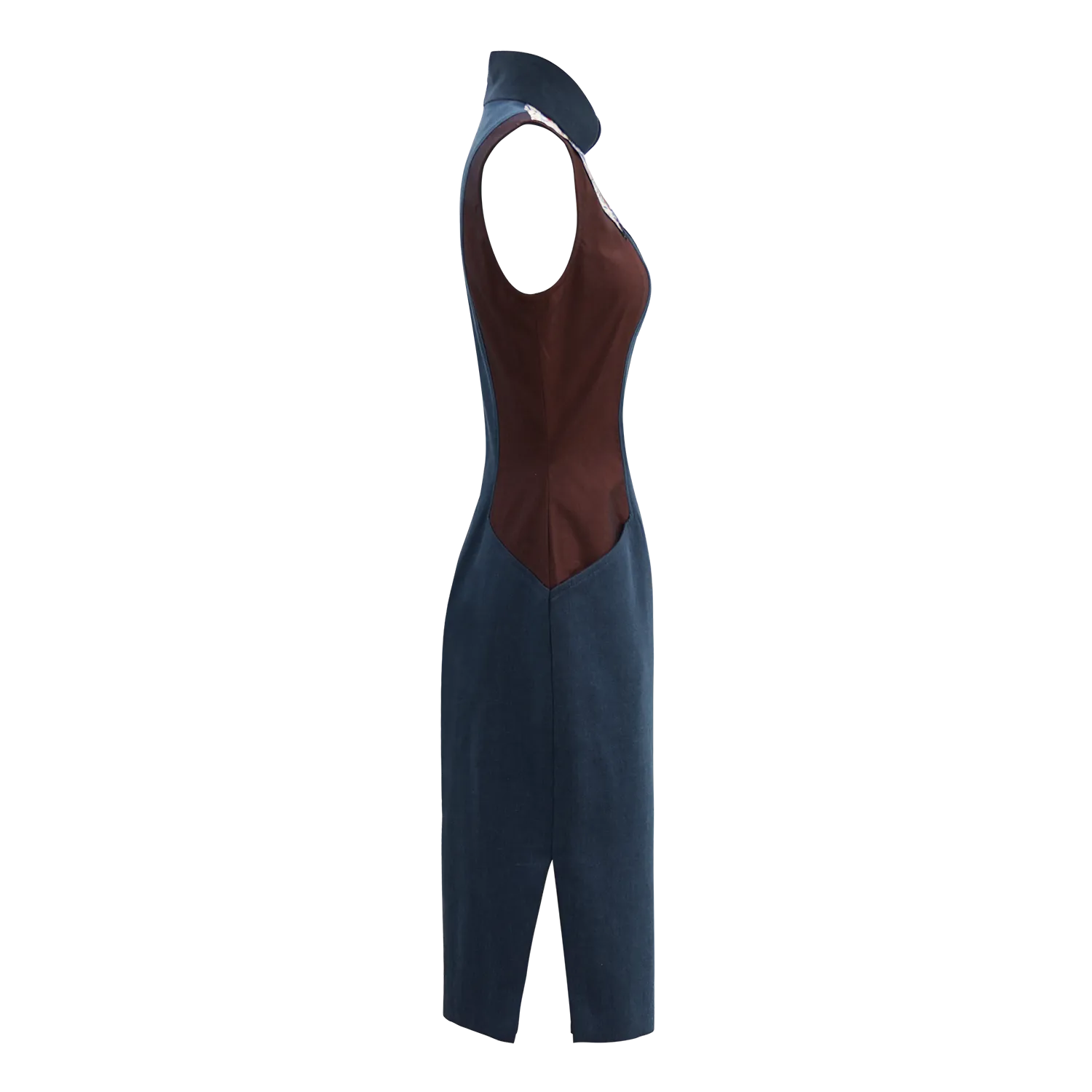 SPARKLE BY KAREN CHAN x  HK Heritage Museum【HK CLASSIC】Eco-Denim Cheongsam (Sleeveless / Regular Fit)