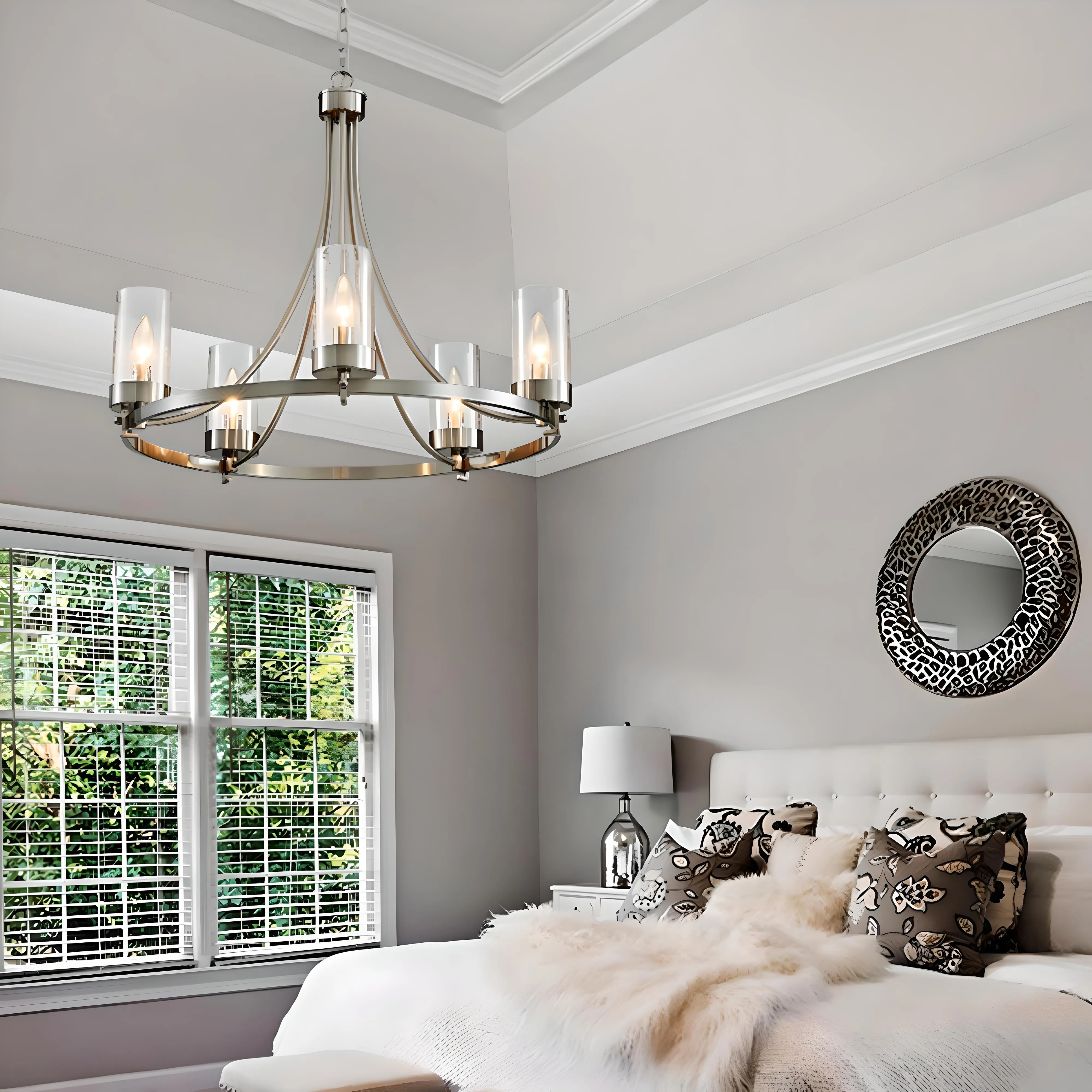 Tegernsee - Wagon Wheel Rustic Chandelier