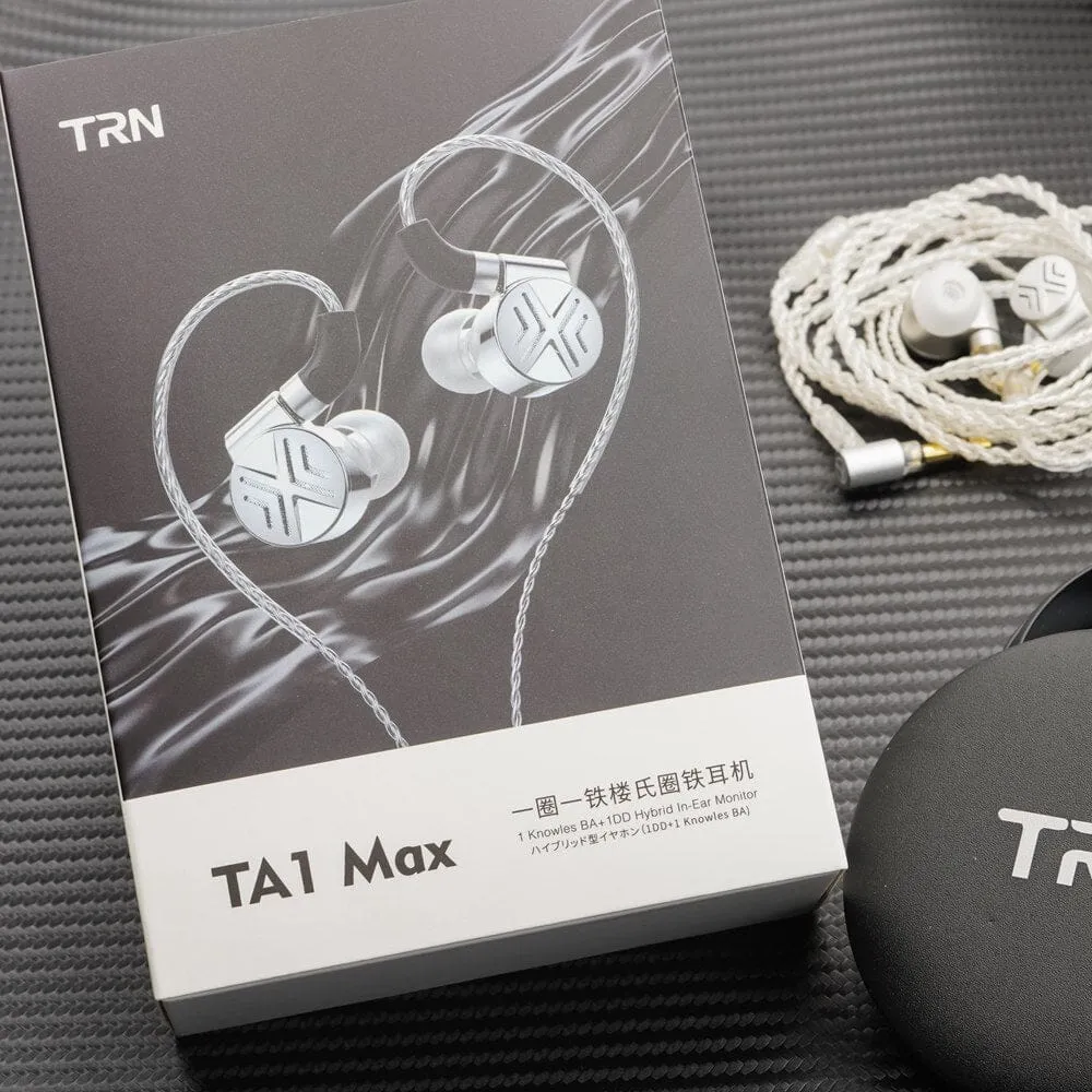 TRN TA1 Max 1DD 1BA Knowles Hybrid Driver Earphones